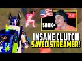 INSANE 1V3 CLUTCH TO SAVE A STREAMER LIVE!! (WYNNSANITY) | PUBG Mobile