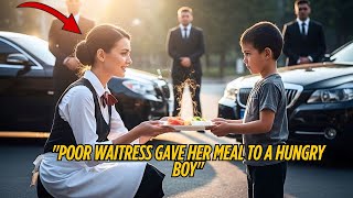 Poor Waitress Fed a Hungry Boy—But She Never Expected 20 Black Cars to Show Up the Next Morning…