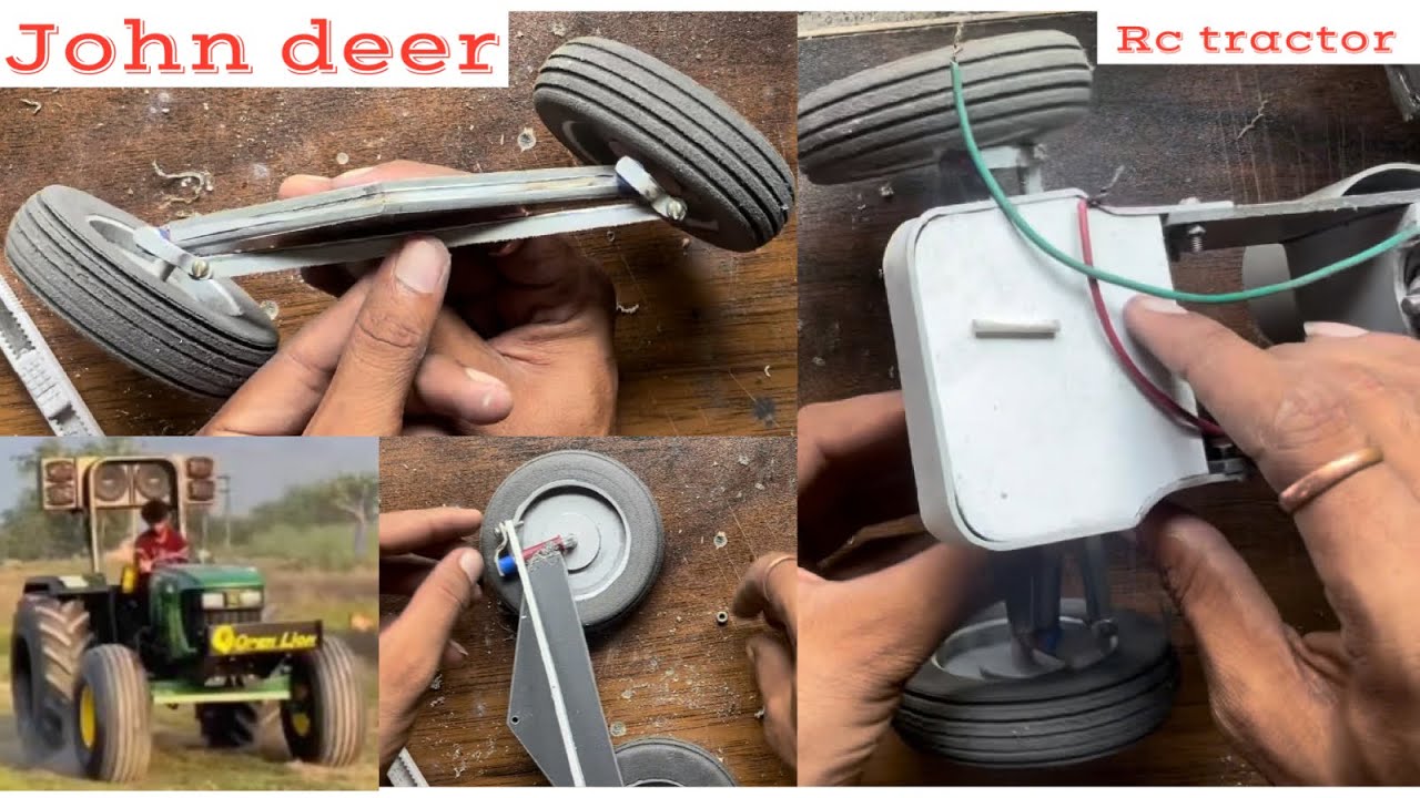 Rc tractor John deer हुआ ready frant टायर भी फिट कर दिये || A.s.model maker 