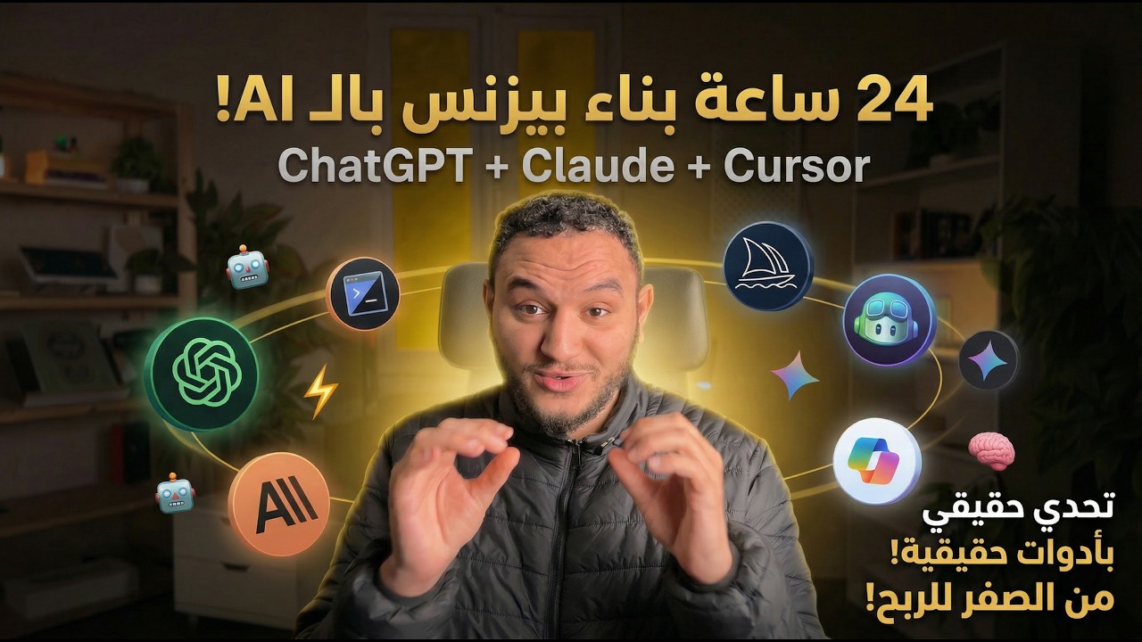 حبست نفسي يوم كامل… علشان أبني بزنس يطلع فلوس بالذكاء الاصطناعي 🔥