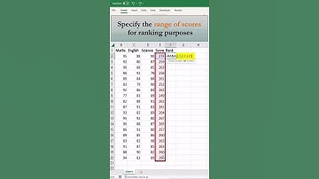How to Find Student Ranks Using the RANK Function in Excel