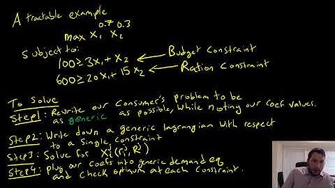 Utility Maximization with Multiple Constraints: Example #1