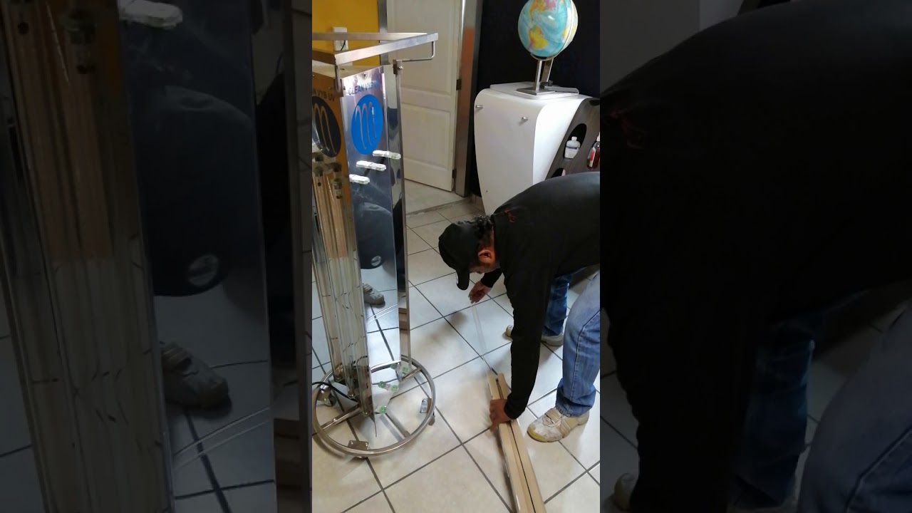 Colocacion de lamparas uv - YouTube