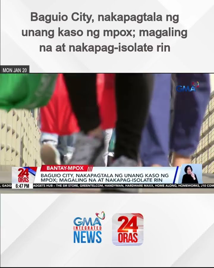 Baguio City, nakapagtala ng unang kaso ng mpox; magaling na at nakapag-isolate rin | 24 Oras