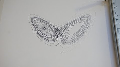 HP 7044A X-Y Recorder Teardown, Lorenz Attractor