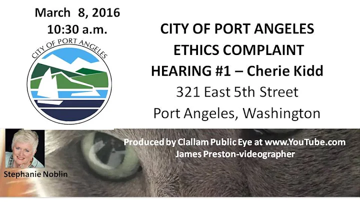 2016 03 08 Ethics Complaint Hearing #1   Cherie Kidd