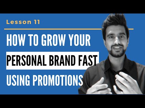 How To Grow Your Personal Brand FAST Using Promotions | Lesson 11 | YouTube Series on Personal Brand