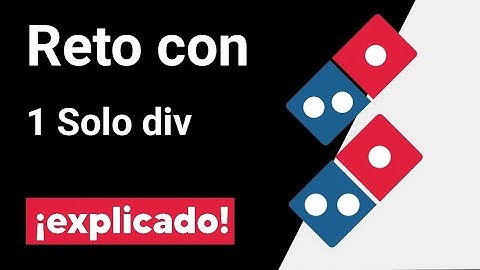 Reto: Dibujando con CSS 1 solo div logo de dominos