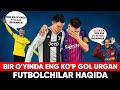 RONALDO VA MESSI QILOLMAGAN ISHNI QILGANLAR YOHUD BIR O'YINDA ENG KO'P GOL URGAN FUTBOLCHILAR HAQIDA