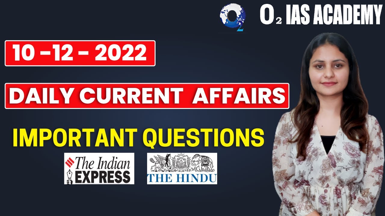 Daily Current Affairs Based MCQs from The Hindu & Indian Express | 10 ...