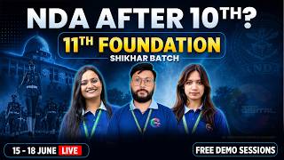 Target NDA After 10th? SHIKHAR BATCH: Attend Free Demo Sessions (MATHS| GEO| PHYSICS) #nda #nda2026