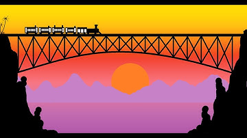 how to draw in ms paint | bridge & train drawing | paint in computer| drawing in ms paint computer