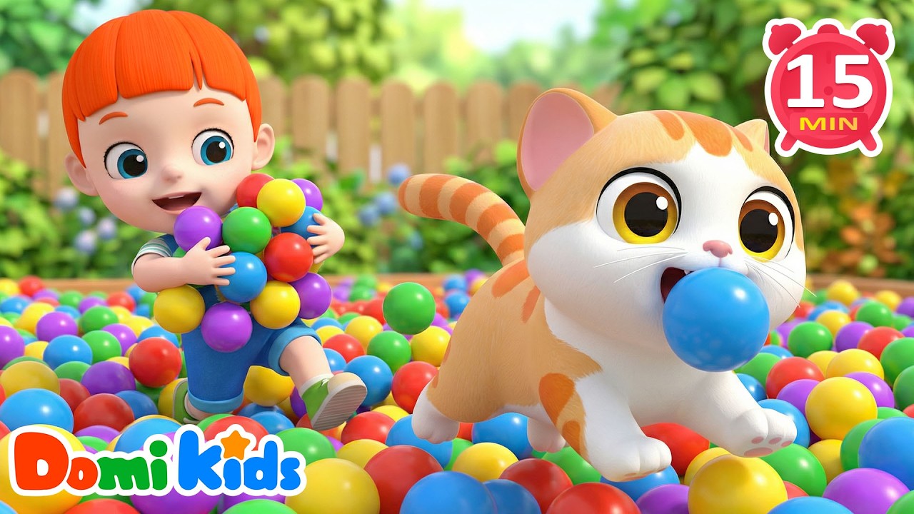 Ball Pit Fun with Domi! 🎉 | Play & Learn Songs | Nursery Rhymes | LEFUN Kids TV