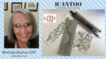 Tangle Art Lesson #313 ICANTOO tangle pattern