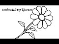 3d Hand Embroidery: Very easy and beautiful flower embroidery design stitches - Embroidery Queen