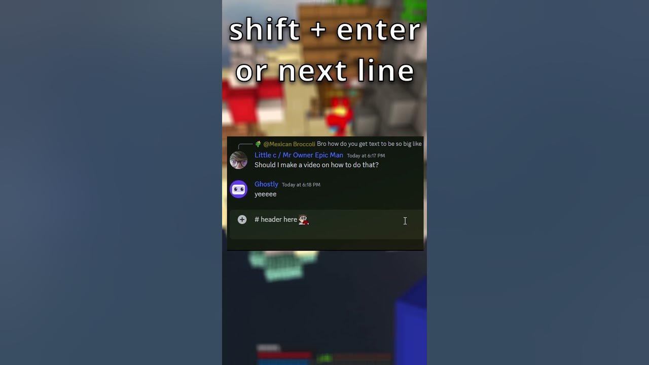How to get headers on discord shorts discord youtube