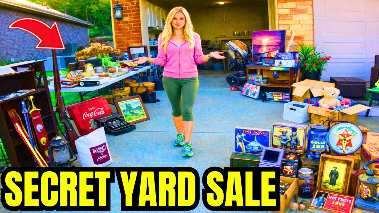 I FOUND A SECRET GARAGE SALE... THIS IS WHAT HAPPENED