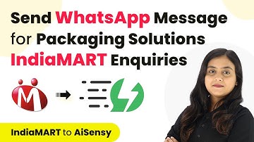 Send Automated WhatsApp Message for Packaging Solutions and Materials IndiaMART Enquiries / Leads