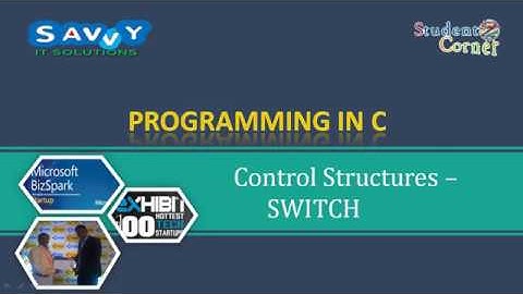 [2020] - Programming in C- Switch Case part 1