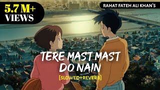 Tere Mast Mast Do Nain - [Slowed+Reverb] Lofi | Rahat Fateh Ali Khan | Dabangg Textaudio |Text4Music Resimi