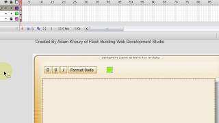 Flash WYSIWYG Open Code Rich Text Editor Tutorial Part 5