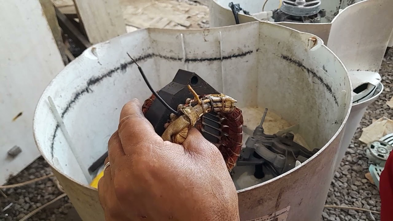 COMO CONSERTAR MOTOR DE CENTRÍFUGA QUANDO QUEBRA QUEIMO OU PERDEU A FORÇA