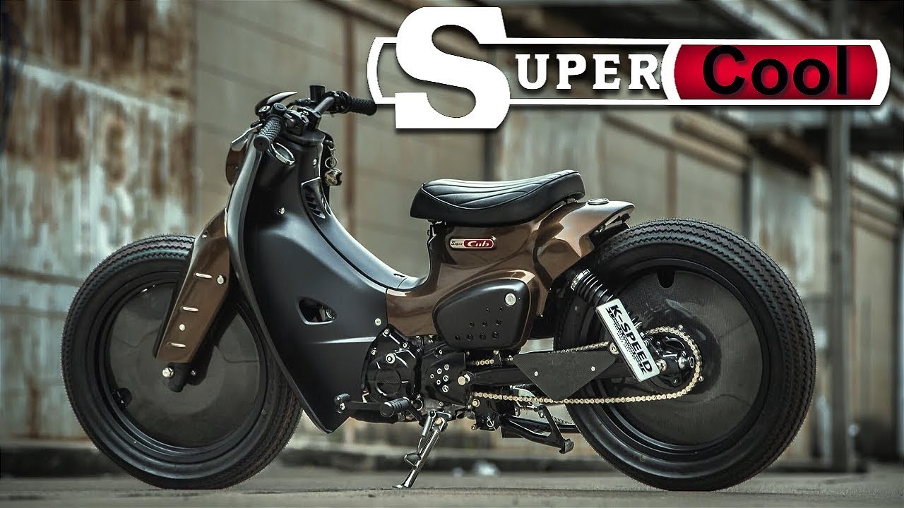 Cafe Racer (Honda Super Cub By Eak K Speed Custom) - YouTube