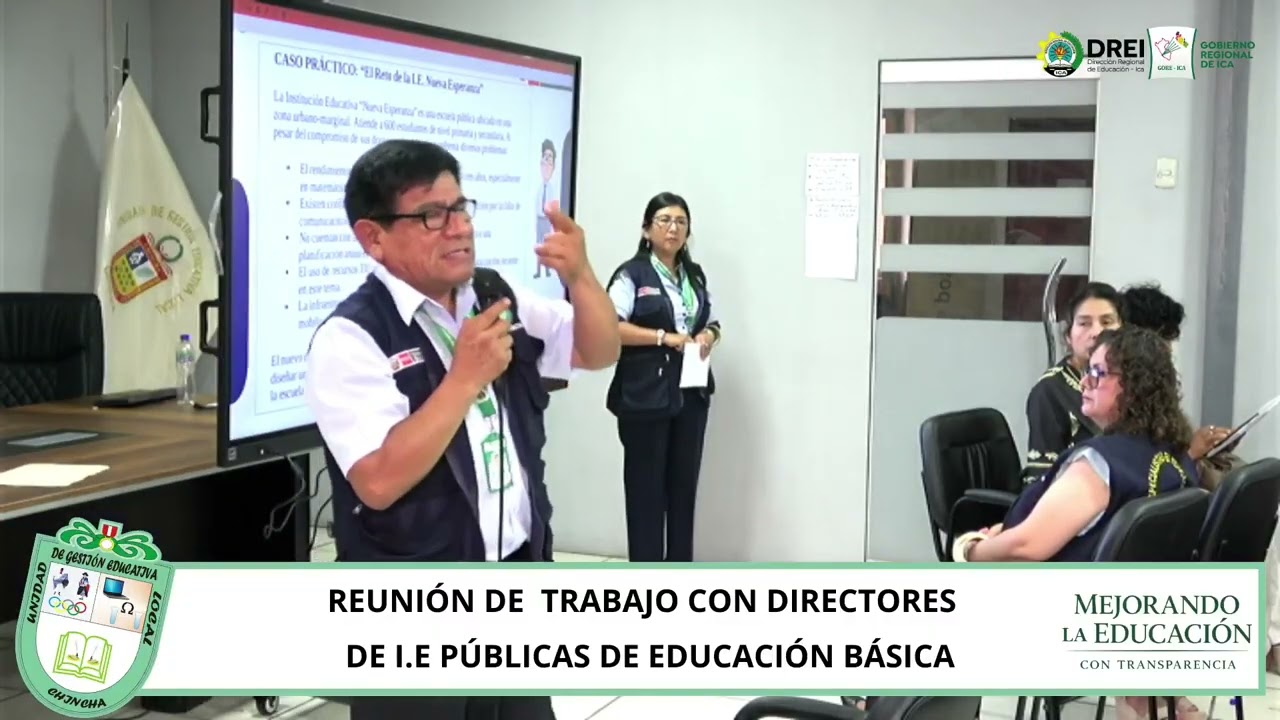 UGEL Chincha - Reunión de trabajo con directores