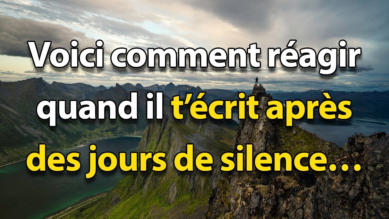 Comment réagir lorsqu'il vous envoie un SMS après PLUSIEURS JOURS DE SILENCE ? - Walter Riso