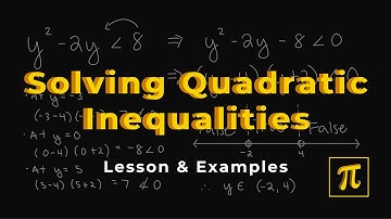 How to SOLVE QUADRATIC Inequalities? - It