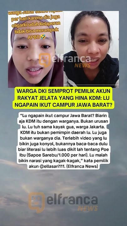 Warga Jakarta semprot akun rakyat jelata yang hujat KDM #dedimulyadi #kdm