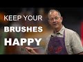 (DEMO) How to keep your brushes happy.