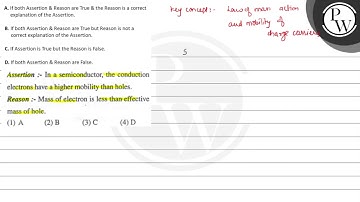 A. If both Assertion \& Reason are True \& the Reason is a correct ...