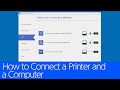 How to Connect a Printer and a Computer