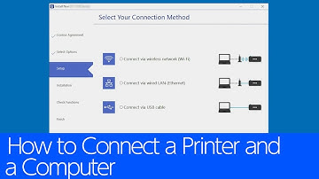 How to Connect a Printer and a Computer