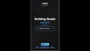 Building Roads CSES  Complete Solution | DFS Connected Components | Competitive Programming