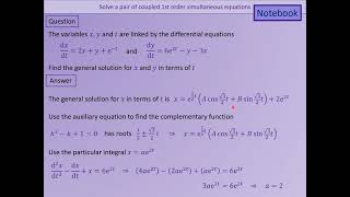 VO FA2 Week 21 2   Coupled differential equations