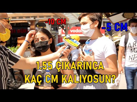 BOYUNDAN 1.55 CM ÇIKINCA KAÇ KALIYOR? - SARI MİKROFON