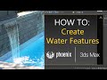 Learn how to create waterfall features on Phoenix and 3ds Max in minutes!  Easy liquid tutorial!