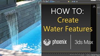 Learn how to create waterfall features on Phoenix and 3ds Max in minutes!  Easy liquid tutorial! screenshot 1