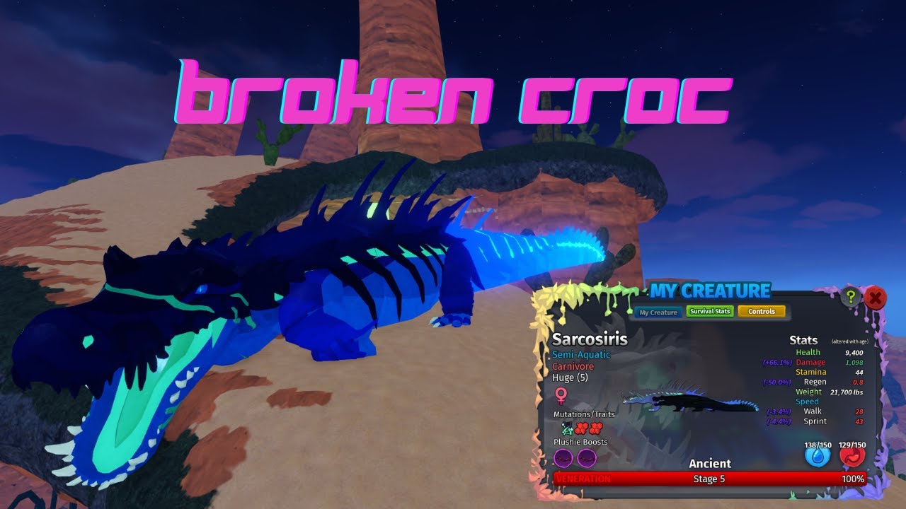 Kosing as the BROKEN Sarcosiris || Creatures of Sonaria