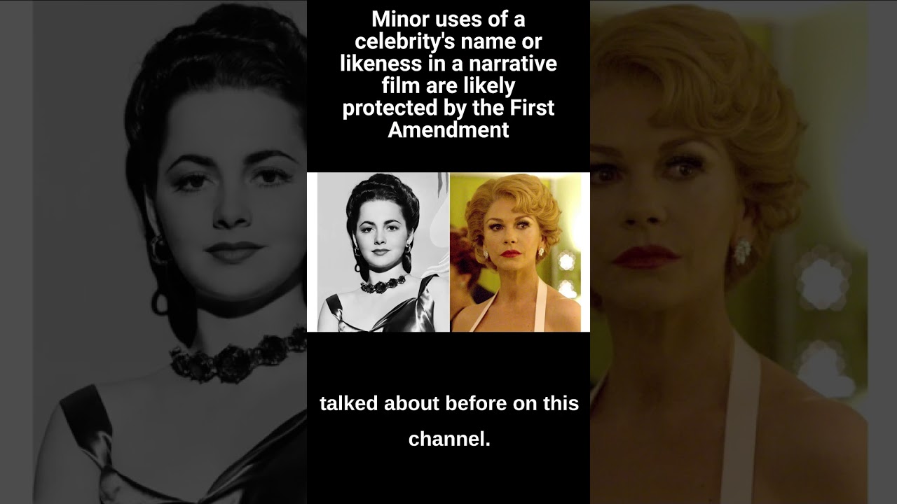 Minor uses of a celebrity's name or likeness in films are likely protected by the First Amendment