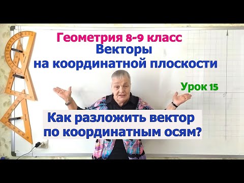 Разложение вектора по координатным осям. Единичный и координатные векторы. Геометрия 8-9 класс