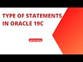 Types of statement in oracle 19C | oracle interview question | #oracletutorial