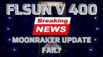 FLSUN V400 Fehlermeldung nach UPDATE MOONRAKER! Was ist da passiert? Was ihr jetzt machen solltet!
