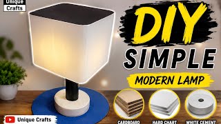DIY Lamp From Stones 😱 | Amazing Home Decor Craft Idea | Easy making Stone with white cement Lamp
