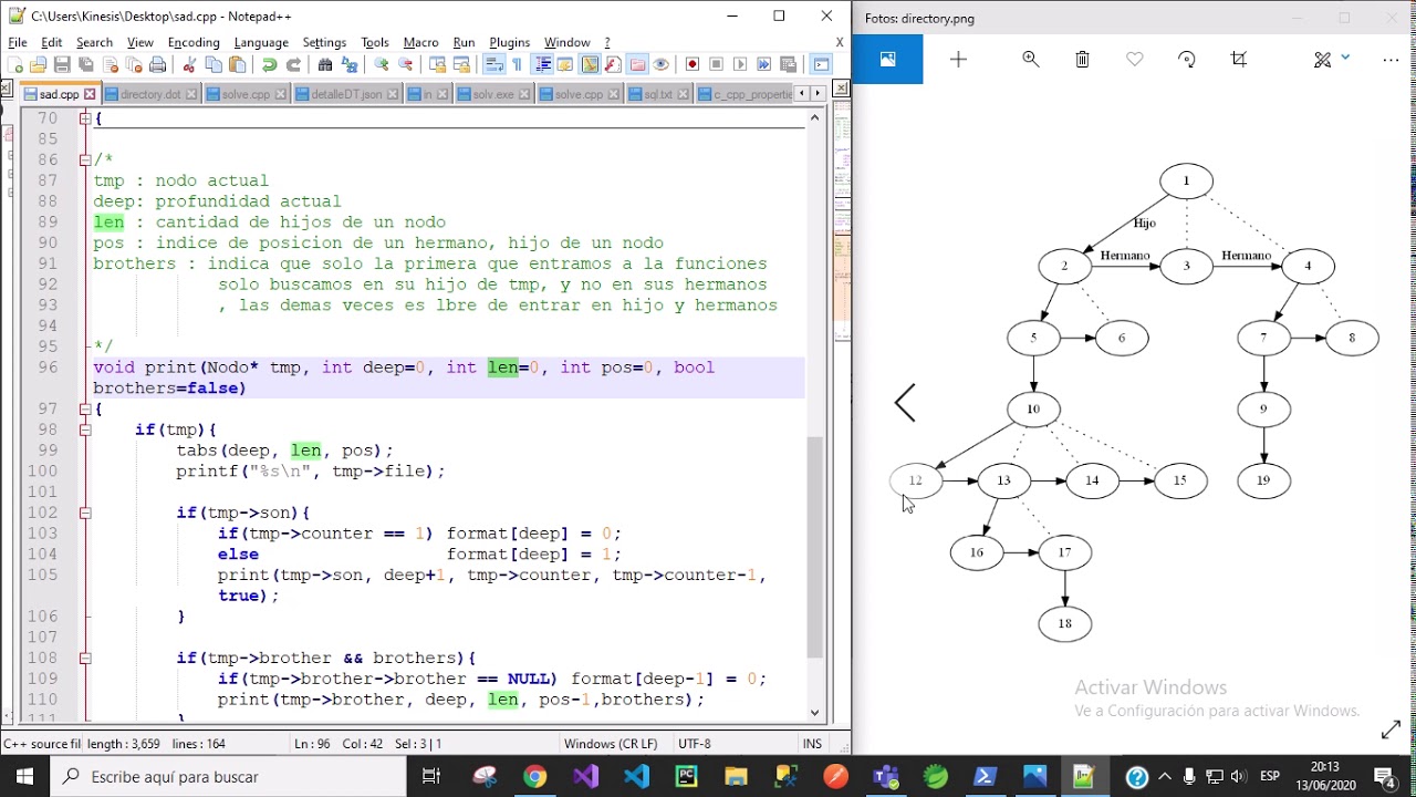 Imitando el comando TREE de CMD, en código C - YouTube