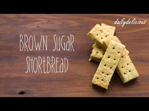 Brown sugar shortbread, ช็อตเบรดน้ำตาลทรายแดง