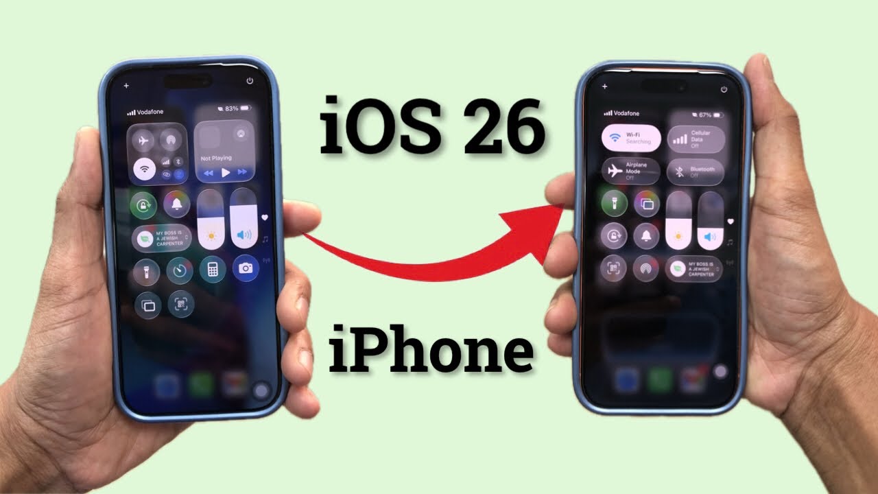 Iphone control center customization ios 26 - YouTube