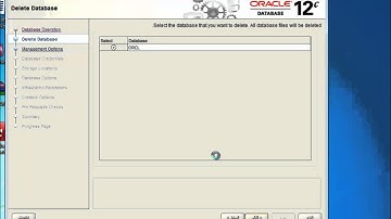 how to delete database in oracle 12c
